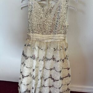 Elegant Sequin Lace Kids Dress